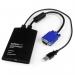 A compact and versatile solution for IT professionals, the StarTech Memory Cards StarTech KVM Console to Laptop USB 2.0 Portable Crash Cart Adapter allows for easy file transfer. The sleek black design features multiple ports and buttons, making it perfect for on-the-go use.