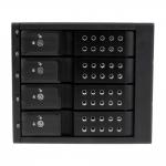 StarTech.com 4 Bay Aluminum Trayless Hot Swap Mobile Rack Backplane for 3.5 Inch SATA SAS 6Gbps Hard Drives 8ST10038528