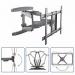 StarTech Low Profile Full Motion Universal TV Flat Screen Wall Mount for 32 to 70 Inch VESA Displays 8ST10149586