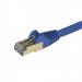 StarTech 1m Blue CAT6a Ethernet Cable - 10 Gigabit Shielded Snagless RJ45 100W PoE - 10GbE STP Network Cable with Strain Relief