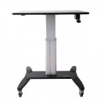 StarTech Mobile Standing Desk - Portable Sit Stand Ergonomic Height Adjustable Cart on Wheels