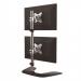 StarTech Vertical Dual Monitor Stand - Ergonomic Desktop Stacked Two Monitor Stand for up to 27 Inch VESA Mount Displays