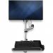 StarTech Workstation Wall Mount - Articulating Standing Desk with Ergo Height Adjustable Monitor Arm (For up to 34 Inch) and Padded Keyboard Tray