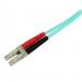 1m 10 Gb Aqua Fibre Patch Cable LC SC