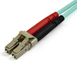 Image of StarTech.com 7m LC UPC to LC UPC OM4 Aqua Multimode Fibre Optic Cable