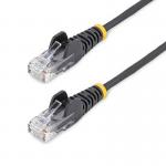 StarTech 0.5m Black Slim Snagless RJ45 CAT6 Patch Cable 8ST10276825