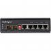 StarTech Industrial 6 Port Gigabit Ethernet Switch - 4 PoE RJ45 +2 SFP Slots 8ST10320907