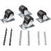 StarTech Heavy Duty Casters for Server Racks Cabinets - Set of 4 Universal M6 2 Inch Caster Kit 8ST10342147