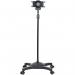 The image shows the StarTech Tablet Accessories StarTech 7 to 11 Inch Mobile Tablet Stand with Lockable Wheels 8ST10351595, a sleek and modern stand designed specifically for mobile tablets. The stand has lockable wheels for easy mobility and can accommodate tablets ranging from 7 to 11 inches. It features a minimalist design with adjustable height and tilt options for optimal viewing angles. The sleek silver finish adds a touch of sophistication to any workspace.