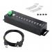 StarTech 10-Port Industrial USB 2.0 Rugged Hub with ESD Level 4 Protection 8ST10377576