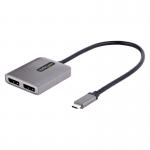 StarTech 2 Port USB C to Dual DisplayPort MST Hub 4K 60Hz 8ST10378495