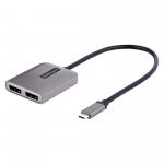 StarTech.com 2 Port USB C to Dual DisplayPort MST Hub 4K 60Hz 8ST10378495
