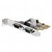 StarTech 2-Port PCI Express Serial Interface Card - Dual Port PCIe to RS232 DB9 Serial Card 16C1050 UART 8ST10384050