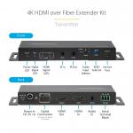 StarTech.com 4K 60Hz HDMI Over Fibre Extender Kit 8ST10386443