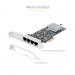 Startech 4 Port 2.5Gbps NBASE-T PCIe Network Card Intel I225-V