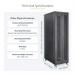 StarTech 4 Post 42U Server Rack Cabinet - 5.9 Inch to 36.4 Inch Adjustable Depth 8ST10399245