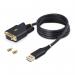 StarTech 1m USB to Null Modem Serial Adapter Cable Black 8ST10432048