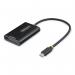 The image shows a high-quality StarTech USB-C to CFexpress Type B card reader, surrounded by a bundle of neatly coiled black and blue StarTech network cables. The card reader features a sleek, compact design with a USB-C connection and is compatible with CFexpress Type B cards.