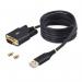 StarTech 2m USB to RS232 Black Serial Adapter 8ST10446440