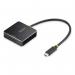 The picture shows a compact, black USB-C SD Express card reader from StarTech with a sleek design and the brand name prominently displayed. It has a 10Gbps speed and can read both SD and SDHC cards, making it a versatile and convenient storage solution.
