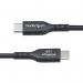 StarTech 6 Inch USB-A to USB-C Black Charging Cable 8ST10460195
