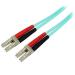 StarTech.com 1m Aqua MM 50 125 OM4 Fiber Optic Cable 8ST450FBLCLC1