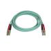 StarTech.com 2m Aqua MM 50 125 OM4 Fiber Optic Cable 8ST450FBLCLC2