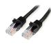 StarTech 10m Black Snagless Cat5e Patch Cable 8ST45PAT10MBK