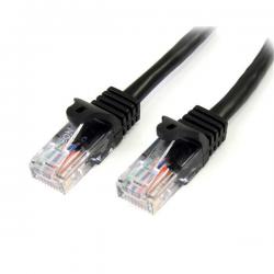 StarTech 1m Black Snagless Cat5e Patch Cable 8ST45PAT1MBK