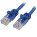 StarTech.com 1m Blue Snagless Cat5e Patch Cable 8ST45PAT1MBL