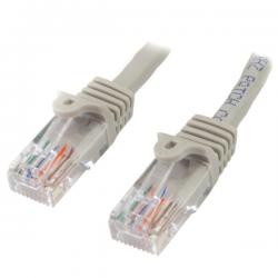 StarTech 1m Grey Snagless Cat5e Patch Cable 8ST45PAT1MGR