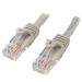 StarTech 1m Grey Snagless Cat5e Patch Cable 8ST45PAT1MGR