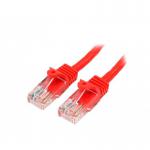 StarTech 1m Red Cat5e Snagless RJ45 Patch Cable 8ST45PAT1MRD