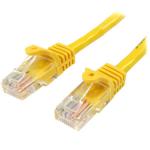 StarTech.com 1m Yellow Snagless Cat5e Patch Cable 8ST45PAT1MYL