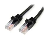 StarTech 3m Black Snagless Cat5e Patch Cable 8ST45PAT3MBK