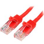 StarTech 3m Red Snagless Cat5e Patch Cable 8ST45PAT3MRD