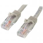 StarTech 0.5m Grey Snagless Cat5e Patch Cable 8ST45PAT50CMGR