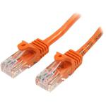 StarTech.com 0.5m Orange Snagless Cat5e Patch Cable 8ST45PAT50CMOR