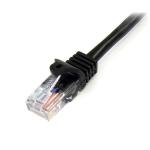 StarTech 7m Black Snagless Cat5e Patch Cable 8ST45PAT7MBK