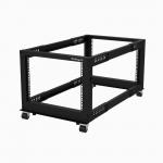 StarTech 8U 19in Open Frame Server Rack Adj Depth 8ST4POSTRACK8U