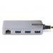 StarTech 3-Port USB Hub with Ethernet - 3x USB-A Ports - Gigabit Ethernet RJ45 