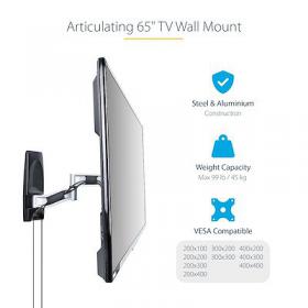 StarTech.com Articulating TV Wall Mount VESA Wall Mount supports 26 to 65 inch screens 8ST65FS