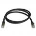 1m Black Cat6a Ethernet STP Cable