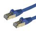 StarTech.com 1m Blue Cat6a Ethernet STP Cable 8ST6ASPAT1MBL