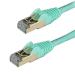 Startech 2m Aqua Cat6a Ethernet STP Cable 8ST6ASPAT2MAQ