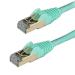 StarTech.com 0.5m Aqua Cat6a Ethernet STP Cable 8ST6ASPAT50CMAQ