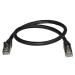 StarTech 0.5m Black Cat6a Ethernet STP Cable 8ST6ASPAT50CMBK