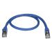 StarTech 0.5m Blue Cat6a Ethernet STP Cable 8ST6ASPAT50CMBL