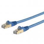 StarTech 5m CAT6a Blue RJ45 Snagless STP Cable 8ST6ASPAT5MBL