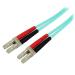 StarTech 1m Aqua Multimode 50 125 Duplex Cable 8STA50FBLCLC1